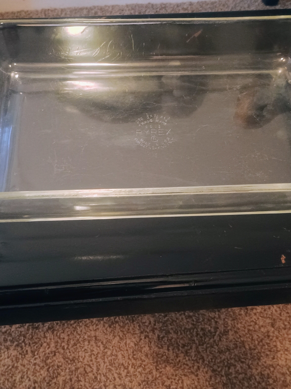 Pyrex Clear Glass Baking Dish - Clear 1960 -early 1970's